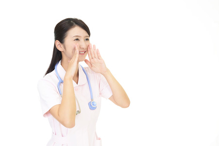 Smiling female nurseの写真素材