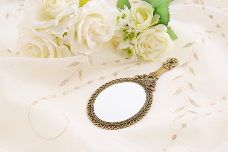 Stylish hand mirrorの写真素材