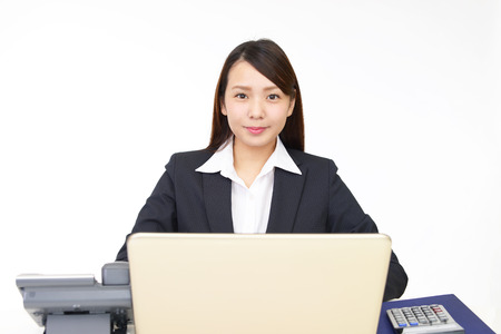 Working Asian business womanの写真素材