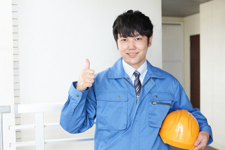 Smiling Workerの写真素材