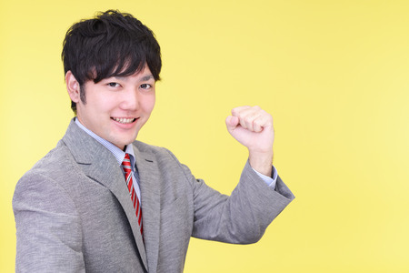 Businessman enjoying successの写真素材