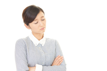 Business woman who is tiredの写真素材