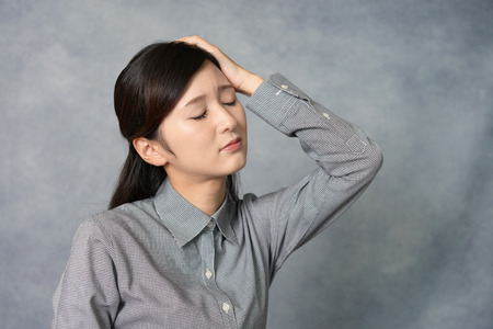 Woman in depressionの写真素材