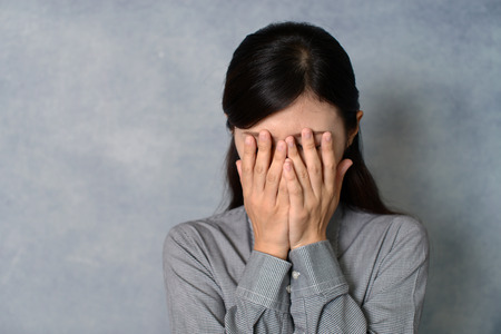 Crying womanの写真素材