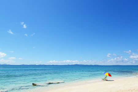 Summertime at the beachの写真素材