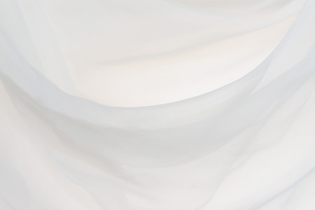 Abstract white soft chiffon texture backgroundの写真素材