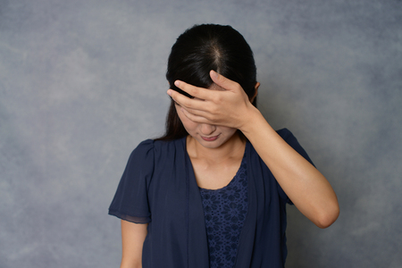 Woman in depressionの写真素材