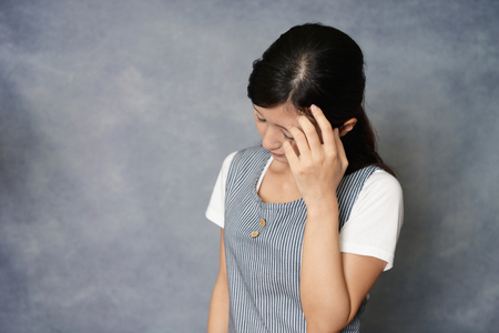 Woman in depressionの写真素材