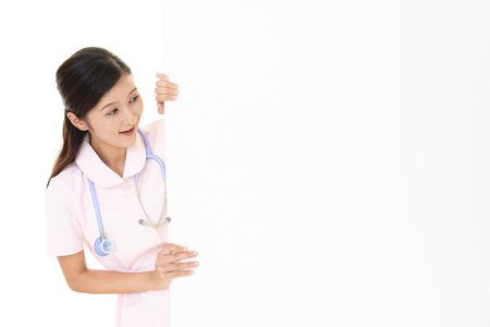 Smiling female nurseの写真素材