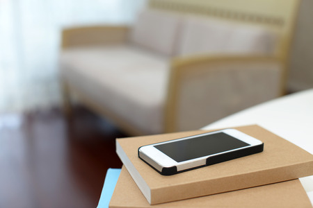 notebook and smartphoneの写真素材