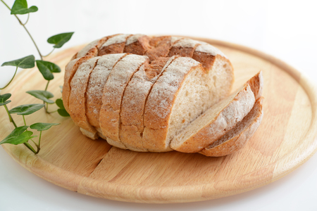 Tasty bread close up view