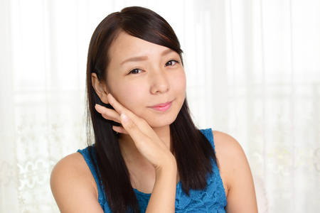 Smiling young womanの写真素材