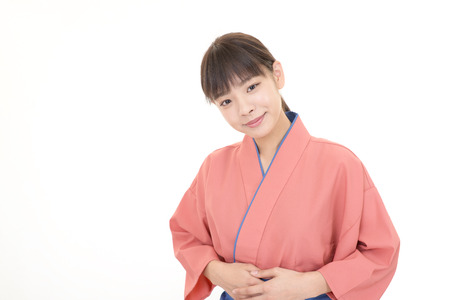 A Japanese restaurant waitressの写真素材