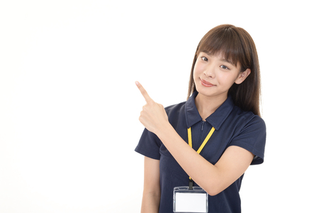 Smiling female workerの写真素材