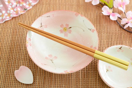 Japanese style tablewareの写真素材