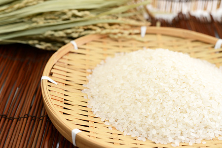 Raw riceの写真素材