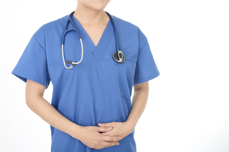 Portrait of a female doctorの写真素材