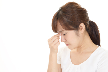 Woman who has a headacheの写真素材