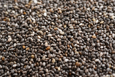 Black chia seedsの写真素材