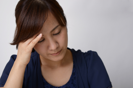Woman in depressionの写真素材