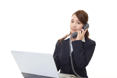 Working Asian business womanの写真素材