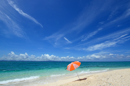 Beautiful beach in Okinawaの写真素材