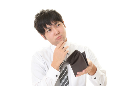 Disappointed Asian man