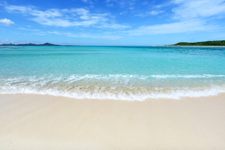Picture of a beautiful beach in Okinawaの写真素材