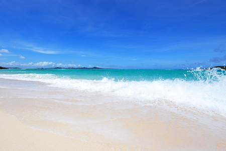Beautiful beach in Okinawaの写真素材