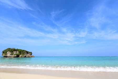 Beautiful beach in Okinawaの写真素材