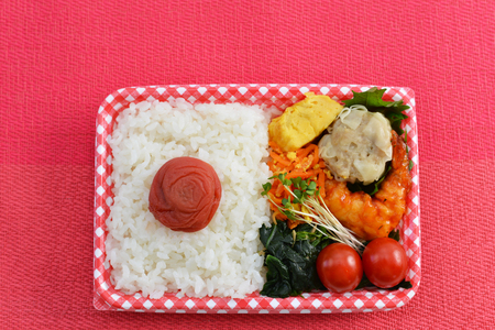 Tasty homemade lunch boxの写真素材