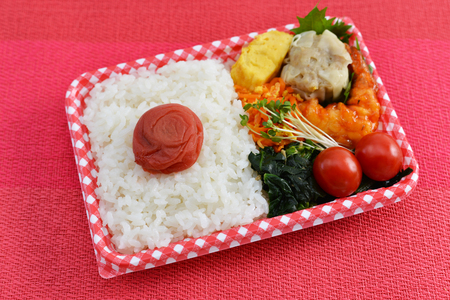 Tasty homemade lunch boxの写真素材