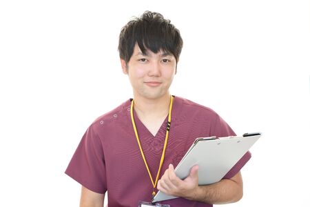 Portrait of an Asian medical doctorの写真素材