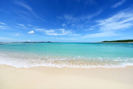 Picture of a beautiful beach in Okinawaの写真素材