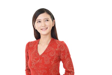 Beautiful young woman smilingの写真素材