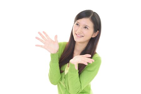 Happy young womanの写真素材