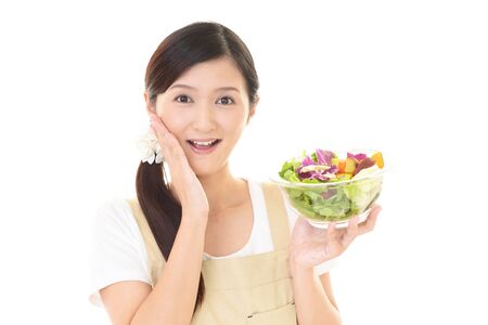 Housewife who enjoys cookingの写真素材