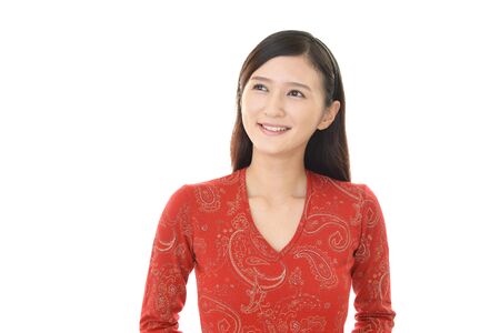Portrait of beautiful fashionable womanの写真素材