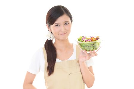 Housewife who enjoys cookingの写真素材