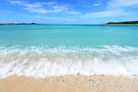 Beautiful beach in Okinawa, Japan.の写真素材