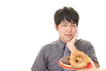 Man on a dietの写真素材