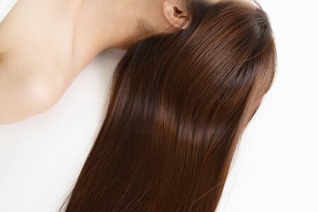 Woman with beautiful long hair