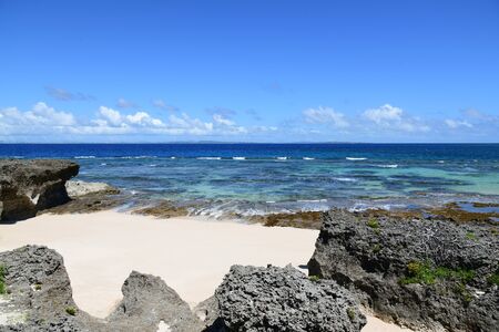 Summertime at the beachの写真素材