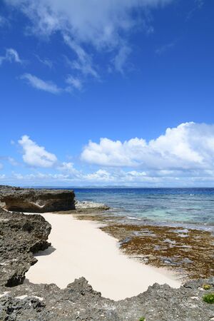 Picture of a beautiful beach in Okinawaの写真素材