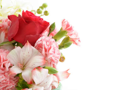 Beautiful bouquet of mixed flowers.の写真素材
