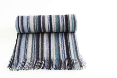 Fashionable muffler on white background.の写真素材