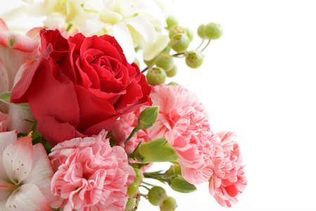 Beautiful bouquet of mixed flowers.の写真素材