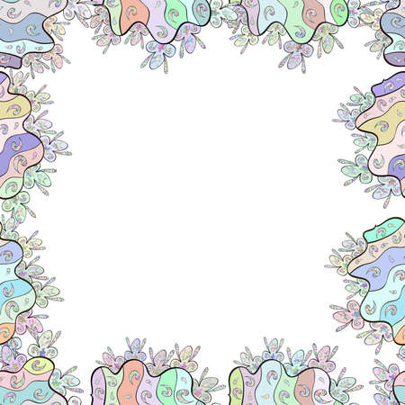 Decorative vintage frames and borders. Decoration pattern style.の写真素材