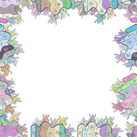 Decorative vintage frames and borders. Decoration pattern style.の写真素材