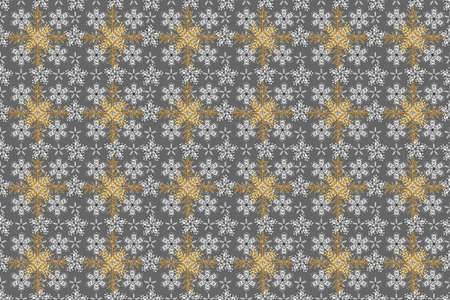 seamless pano pattern on colorful backround with golden elementsの写真素材
